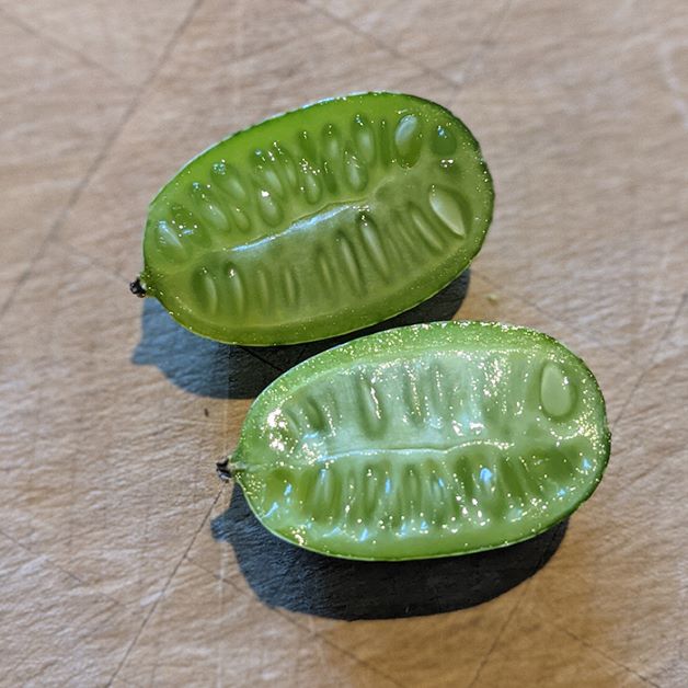 what does a cucamelon look like inside