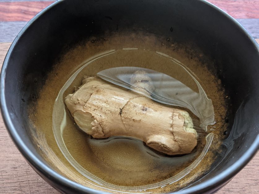 growing ginger in water